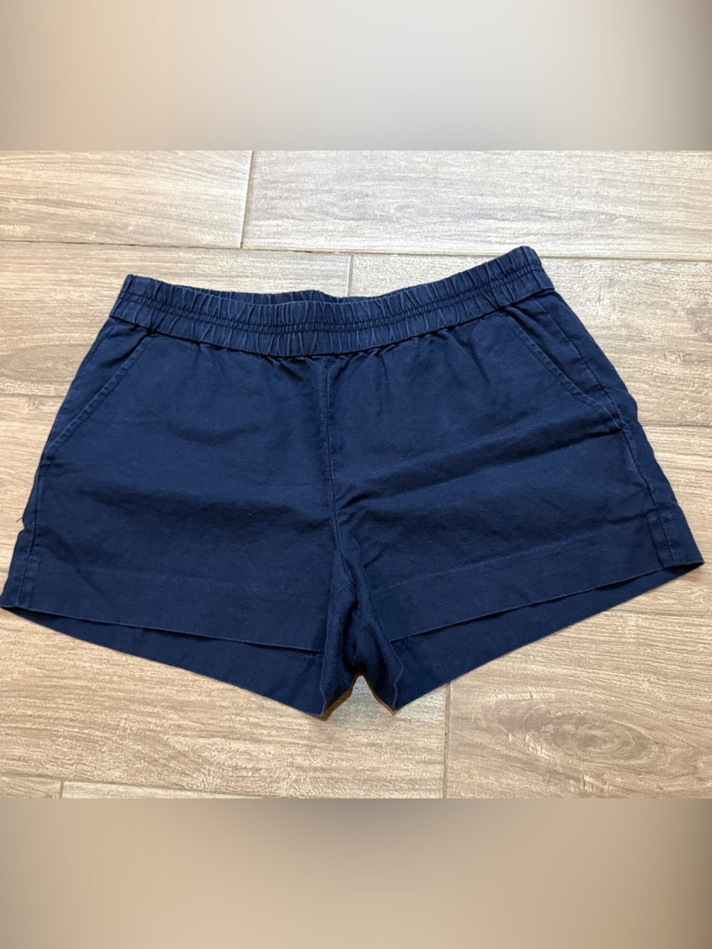 Navy J. Crew Elastic Waist Casual Shorts